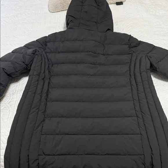 Tommy Hilfiger Black Hooded Puffer Jacket - Picture 7 of 8